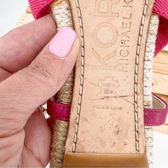 Kors Michael Kors Pink Slip On Sandals - Picture 6 of 9